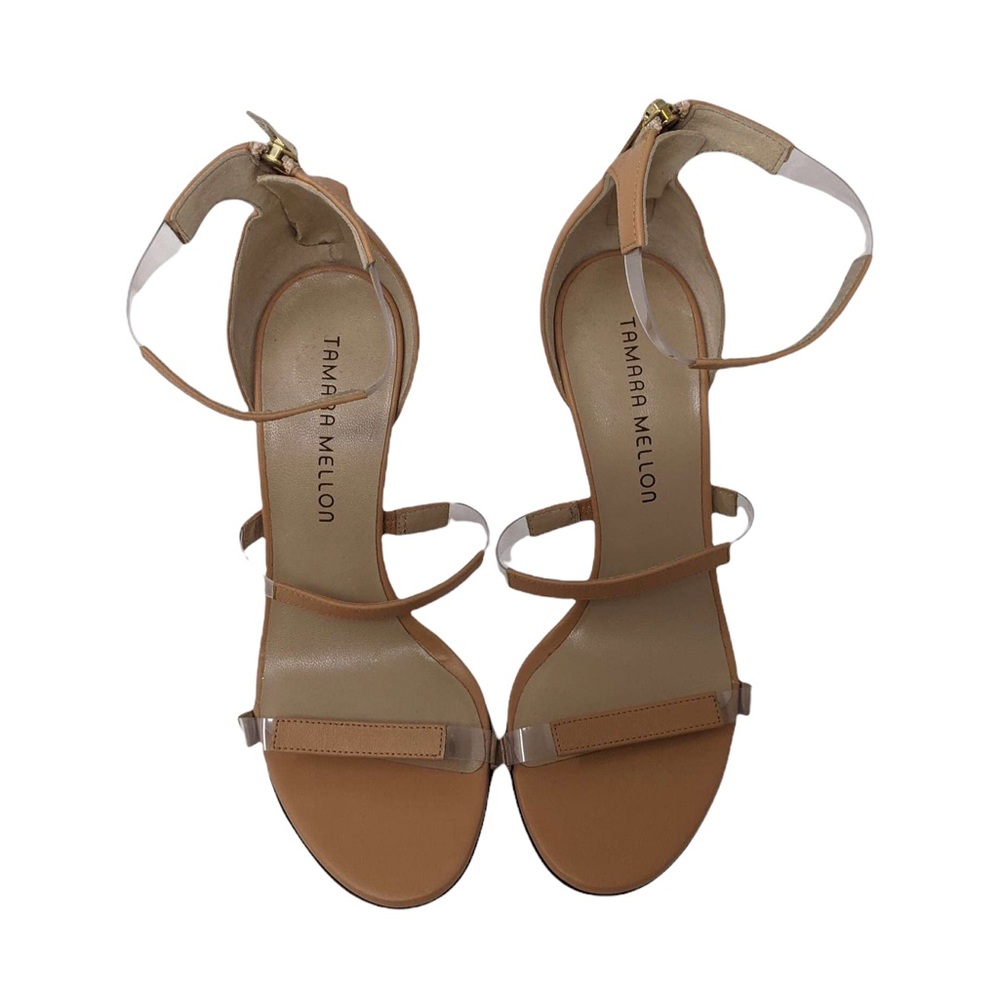 Tamara Mellon Tan Strappy Heels